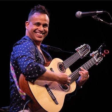 Daniel Martinez, Flamenco guitar wizard, composer and teacher hails from Iquitos, Peru. Growing up surrounded by the ocean and the Amazon, Martinez first picked up the guitar as a young teen at the encouragement of his mother.